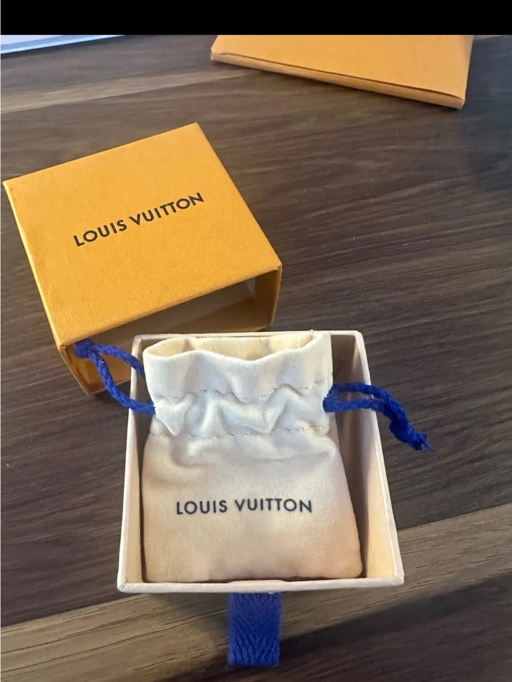 Louis Vuitton Gold-Tone Signature Band Ring - Picture 2 of 5